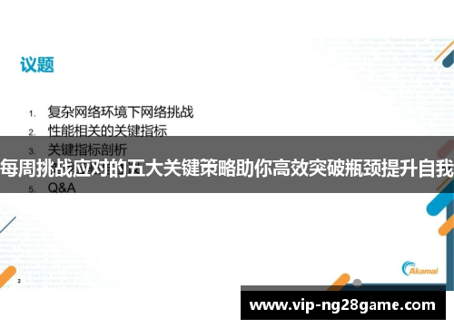 每周挑战应对的五大关键策略助你高效突破瓶颈提升自我